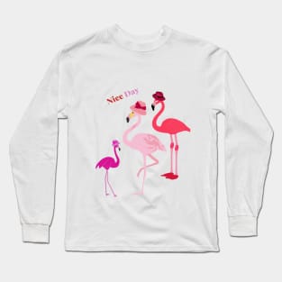 flamingo Long Sleeve T-Shirt